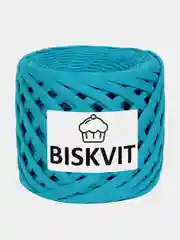 Бирюзовый пряжа Трикотажная Biskvit 100% Хлопок 330г 100м (Часть 2) Бисквит