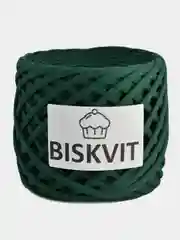 Зеленый пряжа Трикотажная Biskvit 100% Хлопок 330г 100м (Часть 2) Бисквит
