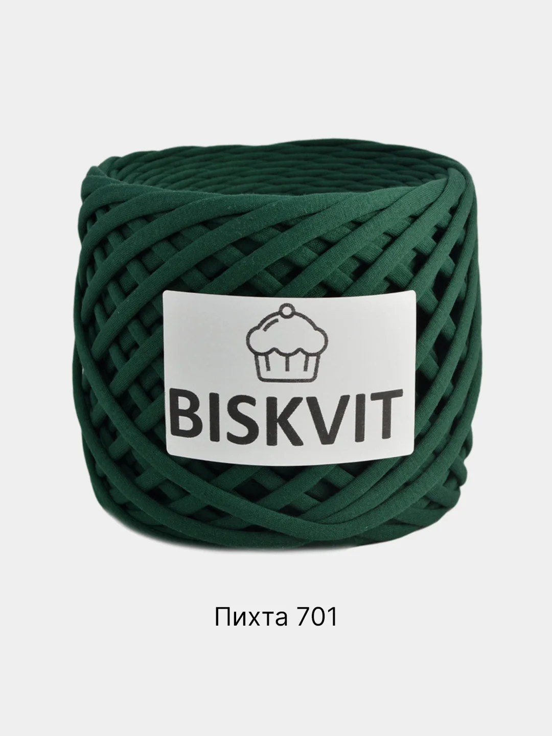 Зеленый пряжа Трикотажная Biskvit 100% Хлопок 330г 100м (Часть 2) Бисквит