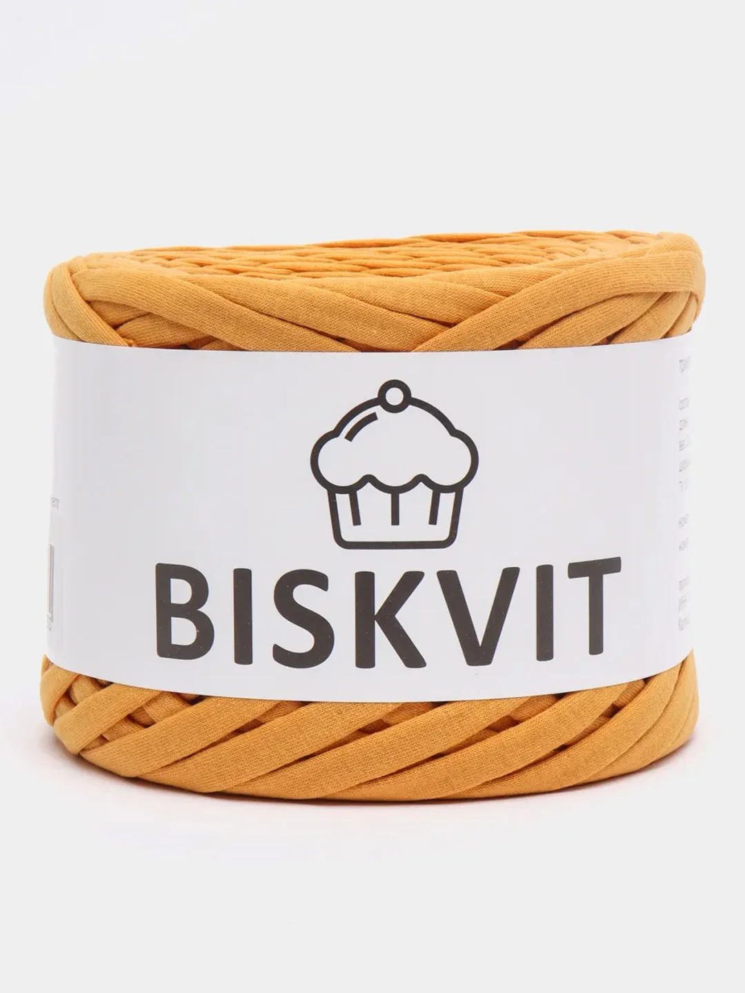 Горчичный пряжа Трикотажная Biskvit 100% Хлопок 330г 100м (Часть 2) Бисквит