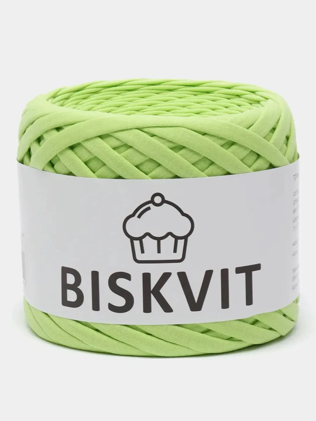 Лайм пряжа Трикотажная Biskvit 100% Хлопок 330г 100м (Часть 2) Бисквит