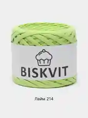 Лайм пряжа Трикотажная Biskvit 100% Хлопок 330г 100м (Часть 2) Бисквит
