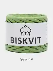 Салатовый пряжа Трикотажная Biskvit 100% Хлопок 330г 100м (Часть 2) Бисквит