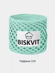 Мятный пряжа Трикотажная Biskvit 100% Хлопок 330г 100м (Часть 2) Бисквит