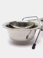 Миска металлическая двойная на подставке для кошек/собак/животных