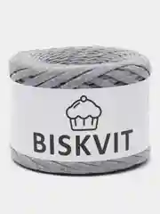 Серый металлик пряжа Трикотажная Biskvit 100% Хлопок 330г 100м (Часть 2) Бисквит