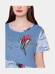 Голубой платье женское, домашнее