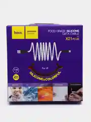 Красный кабель Hoco X21, силиконовый, 2 м