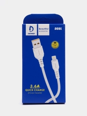 Кабель lightning Denmen D08L, 3.6A