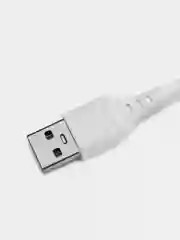 Белый кабель lightning Denmen D08L, 3.6A