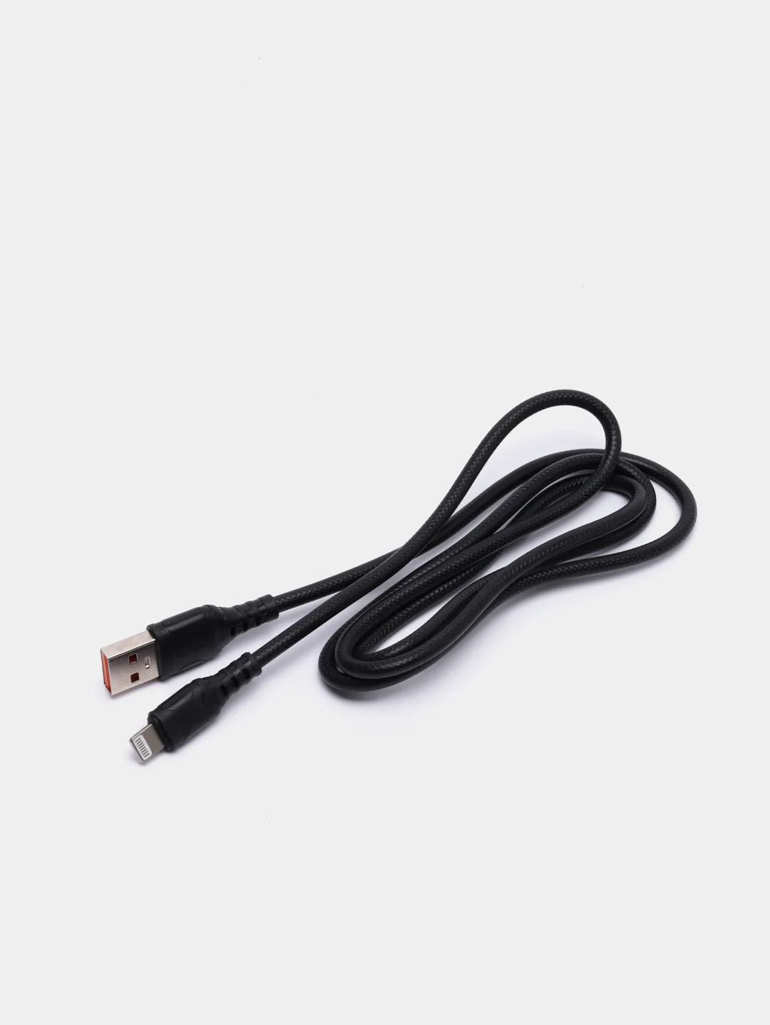 Черный кабель lightning Denmen D08L, 3.6A
