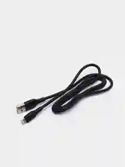 Черный кабель lightning Denmen D08L, 3.6A