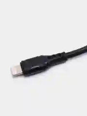 Черный кабель lightning Denmen D08L, 3.6A