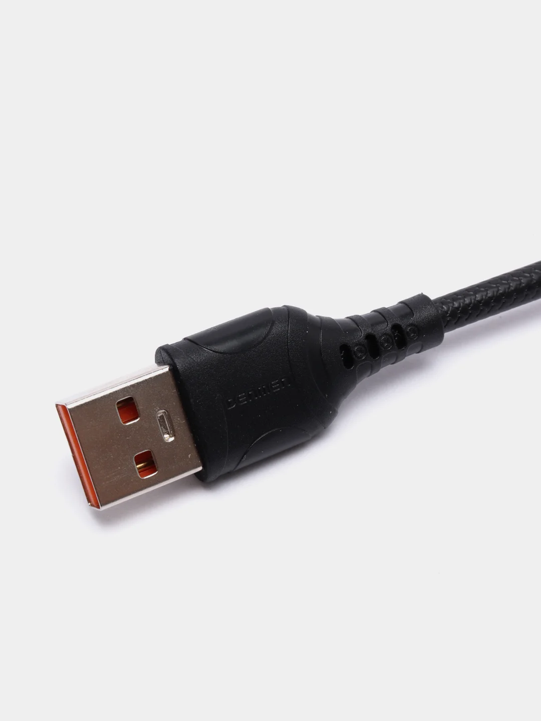 Черный кабель lightning Denmen D08L, 3.6A