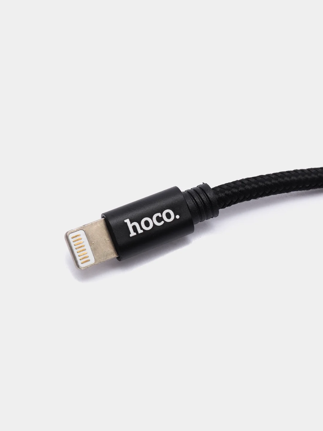 Черный кабель Hoco X35, 0.25 m, в оплетке