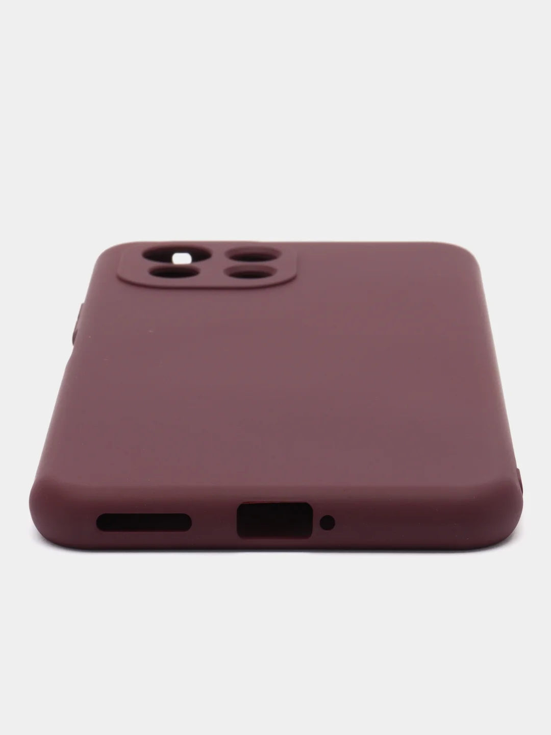 Тёмно-бордовый чехол для Xiaomi 10A, 10C, 9C, 9A, Note 11, Mi 12 Lite, 12X, с бортами, защитой камеры