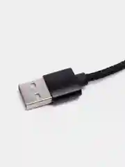 Черный кабель lightning Denmen D09L, магнитный
