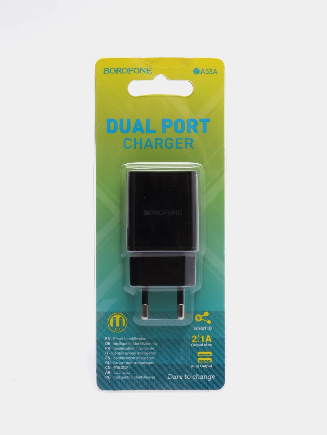 Черный зарядное устройство BOROFONE BA53A 2.1A 2USB