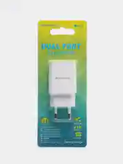 Белый зарядное устройство BOROFONE BA53A 2.1A 2USB