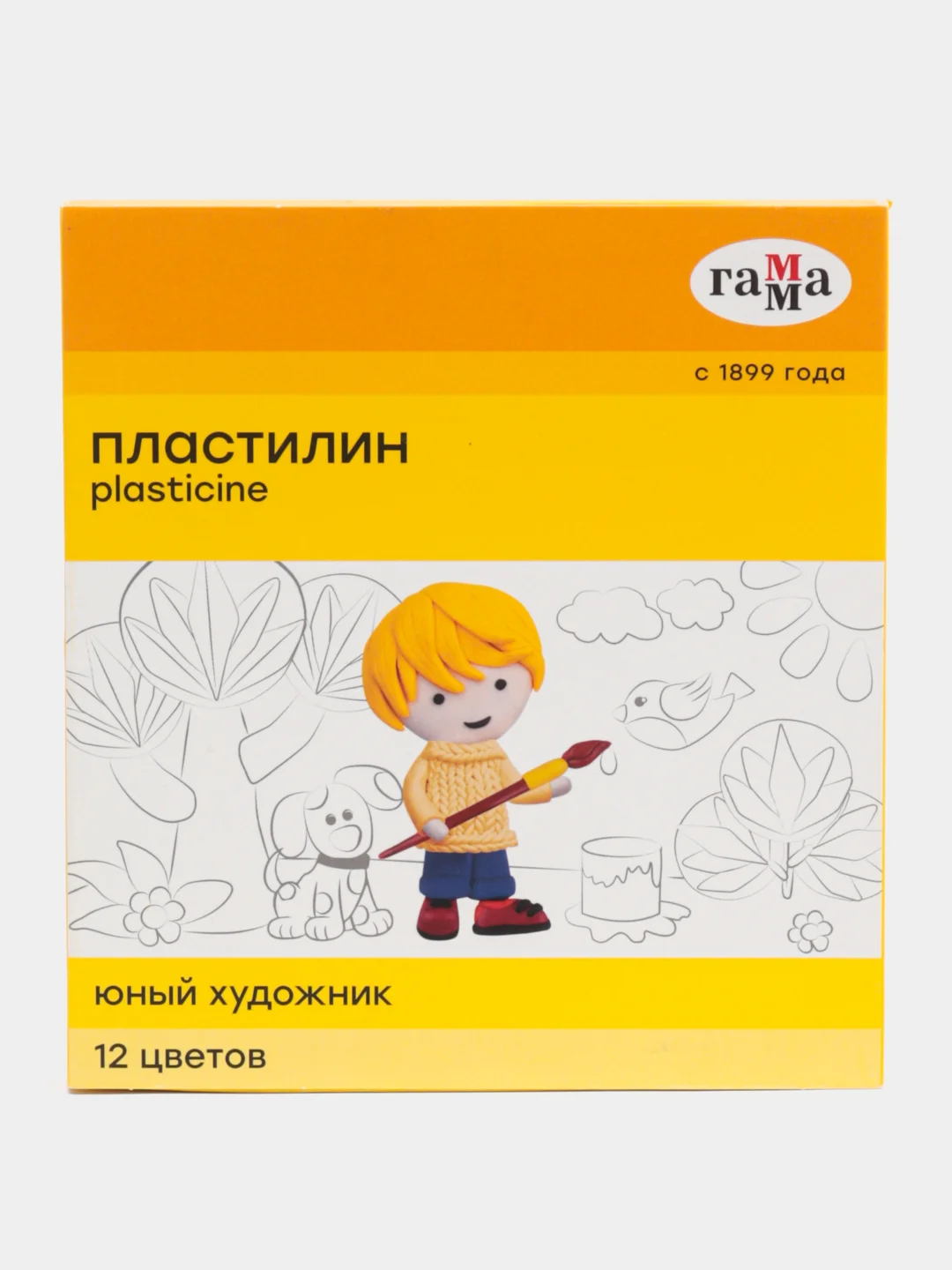 Пластилин Не пачкает руки, 12 цветов