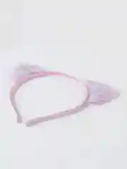 Розовый ободок-шейкер с ушками детский "Холодное сердце. Эльза", 1 штука