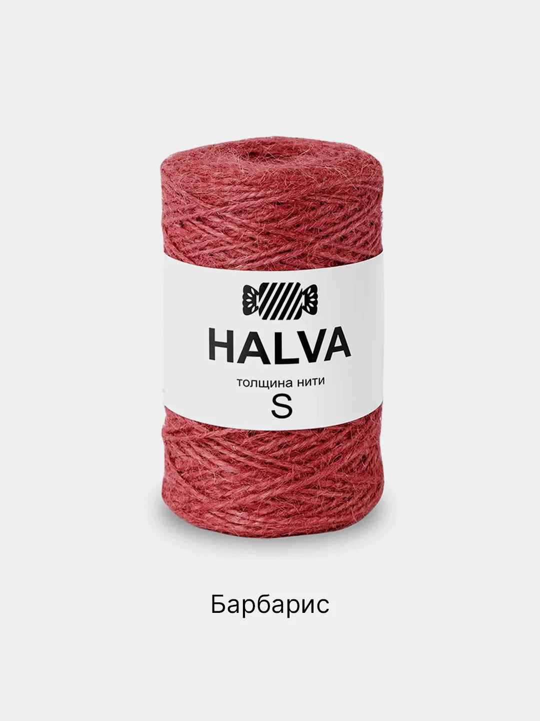 Алый шпагат джутовый Halva, 100% джут, цветной