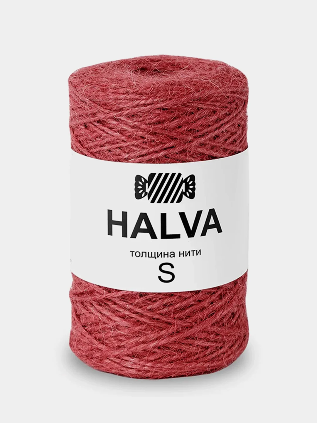 Алый шпагат джутовый Halva, 100% джут, цветной