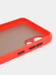 Красный чехол Samsung Galaxy A03 Core, полупрозрачный (Самсунг Галакси А03 Кор)