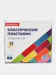 Пластилин 12 цветов, 192 г, ErichKrause, в картонной упаковке