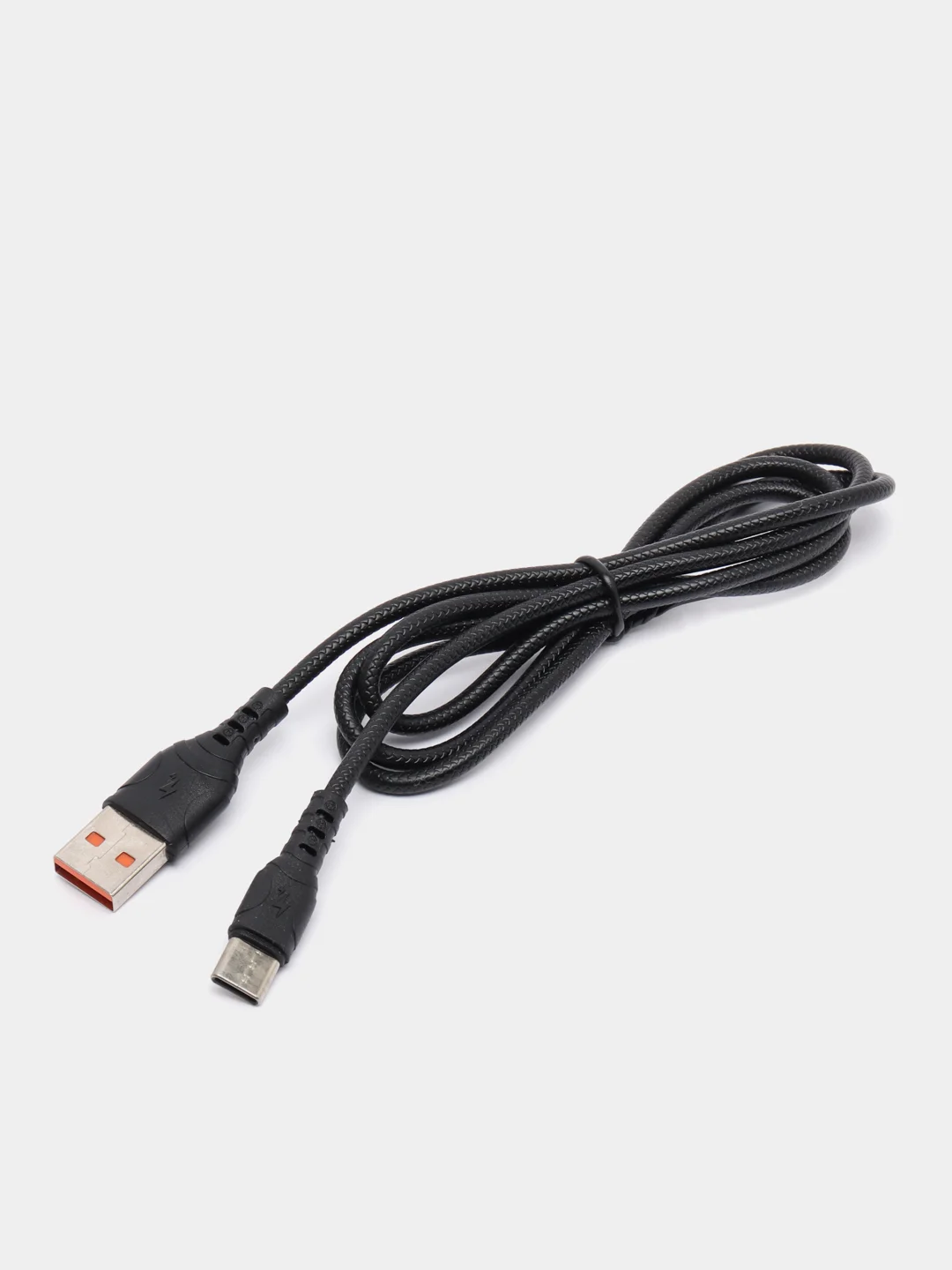 Черный кабель для зарядки iPhone, Android, Type-C, Lightning, micro, USB