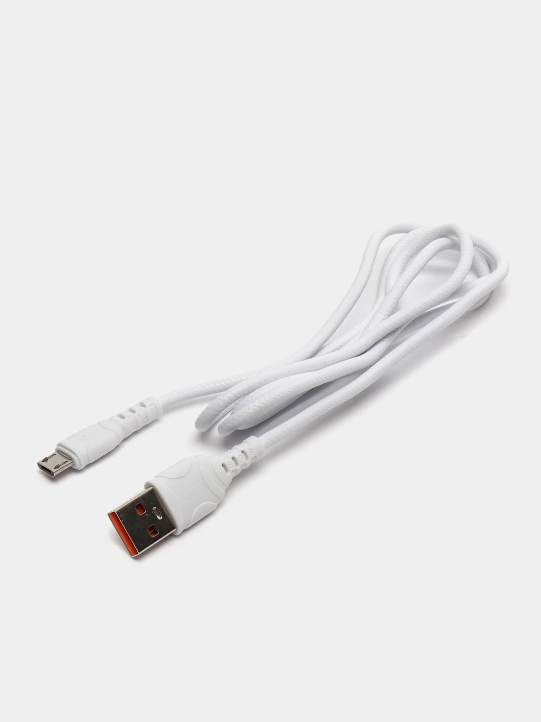 Белый кабель для зарядки iPhone, Android, Type-C, Lightning, micro, USB