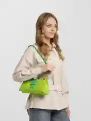 Зеленый женская сумка на плечо