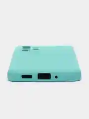 Бирюзовый чехол для Samsung S21FE, A23, A12, A33, A31, A32, A03 M32 4G, с защитой камеры и бортами