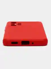 Красный чехол для Samsung S21FE, A23, A12, A33, A31, A32, A03 M32 4G, с защитой камеры и бортами
