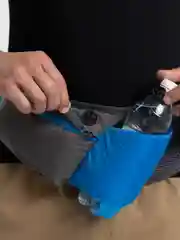 Синий сумка поясная, для бега, с карманом для бутылки
