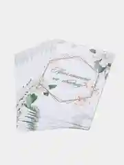 Белый приглашение на свадьбу, 10 х 15 см, 10 штук