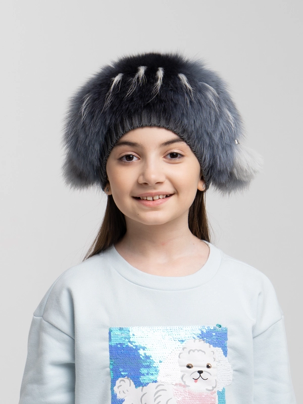 Шапка для девочки, зимняя