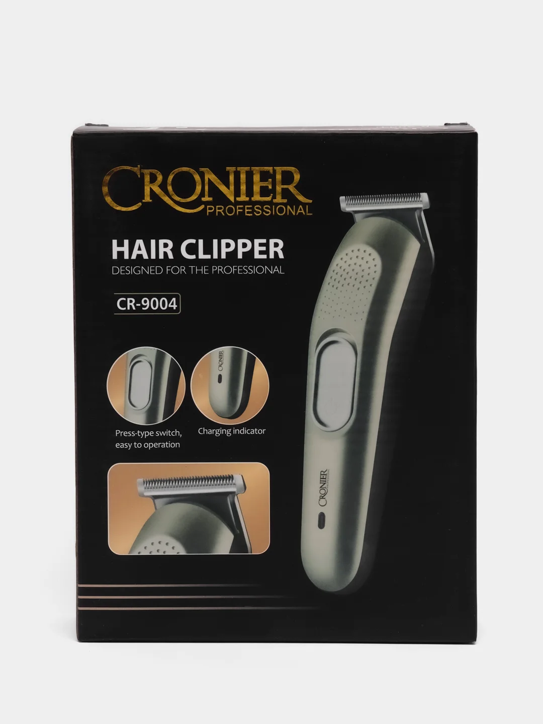Синий машинка для стрижки CRONIER CR-9004