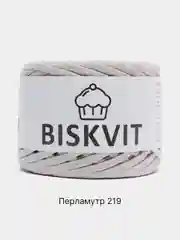 Серебряный пряжа Трикотажная Biskvit 100% Хлопок 330г 100м ( Бисквит Часть 1 )