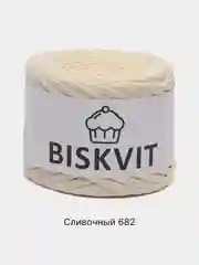 Бежевый пряжа Трикотажная Biskvit 100% Хлопок 330г 100м ( Бисквит Часть 1 )