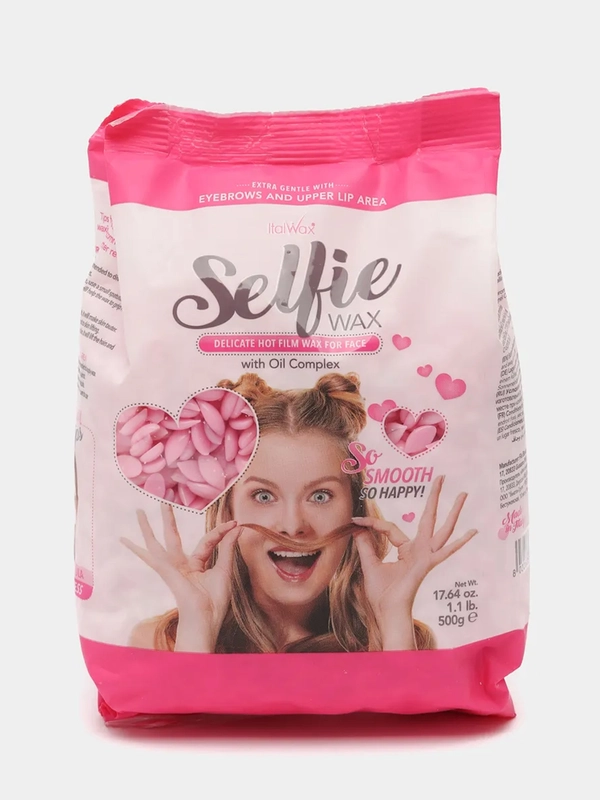 Пленочный воск  ItalWax "Selfie" для депиляции в гранулах Синтетический полимерный, 500 г