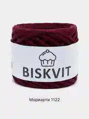 Черный пряжа Трикотажная Biskvit 100% Хлопок 330г 100м ( Бисквит Часть 1 )