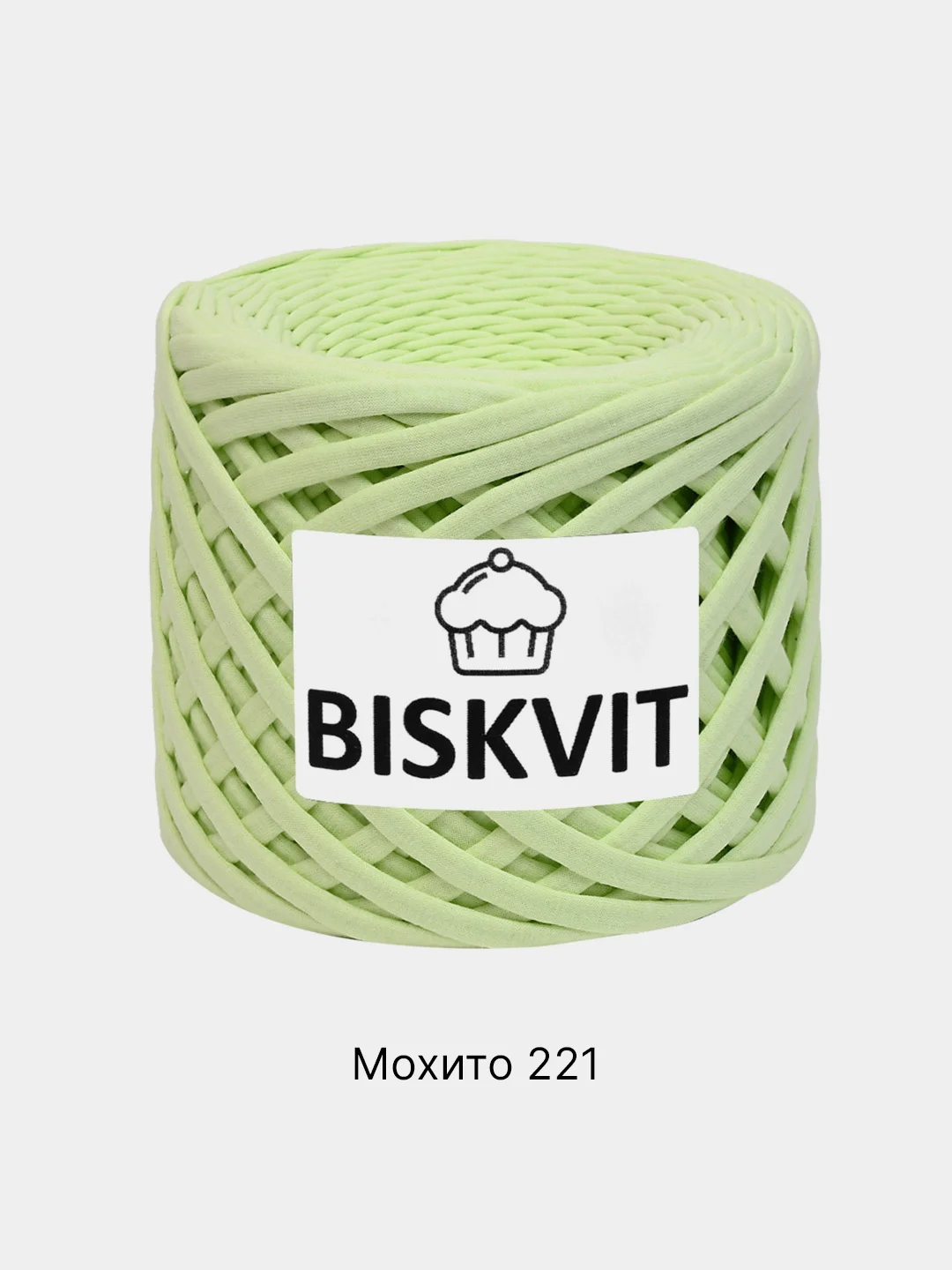 Лайм пряжа Трикотажная Biskvit 100% Хлопок 330г 100м ( Бисквит Часть 1 )
