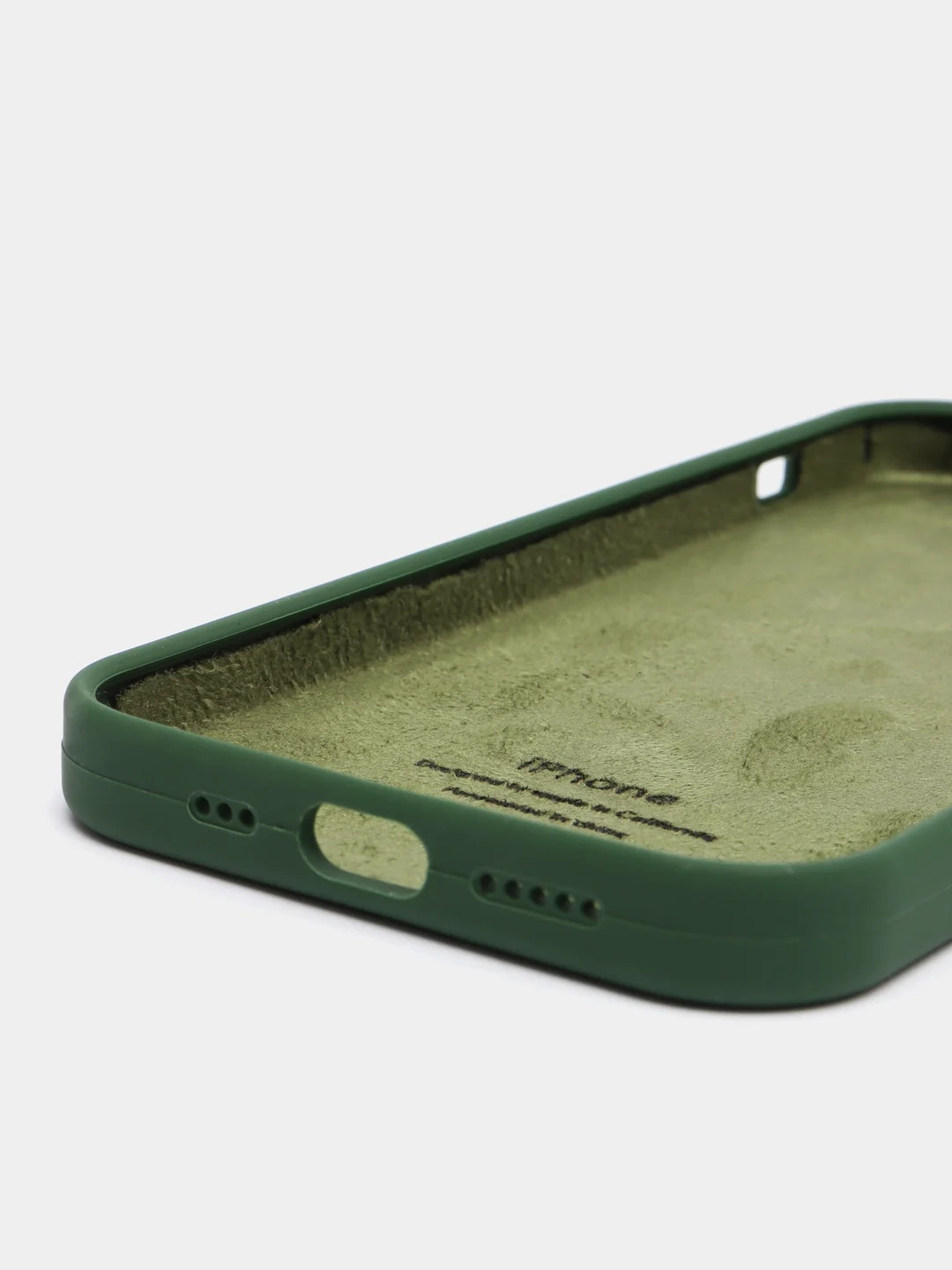Зеленый чехол Silicone Case для iPhone 12-13 Pro