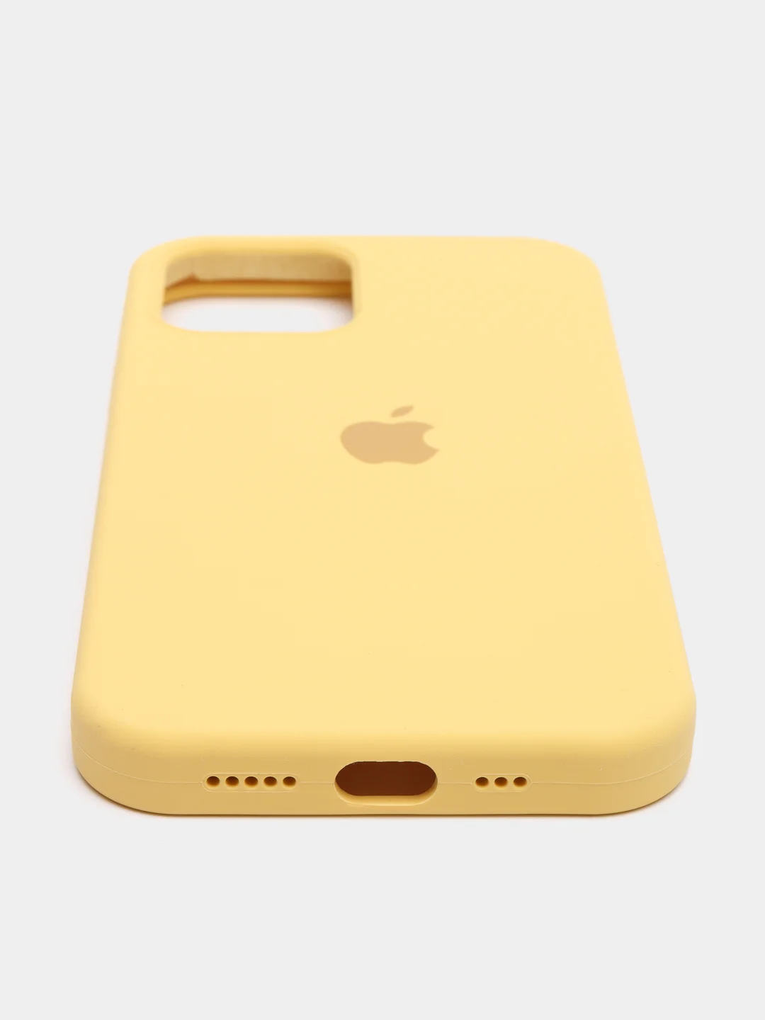 Желтый чехол Silicone Case для iPhone 12-13 Pro