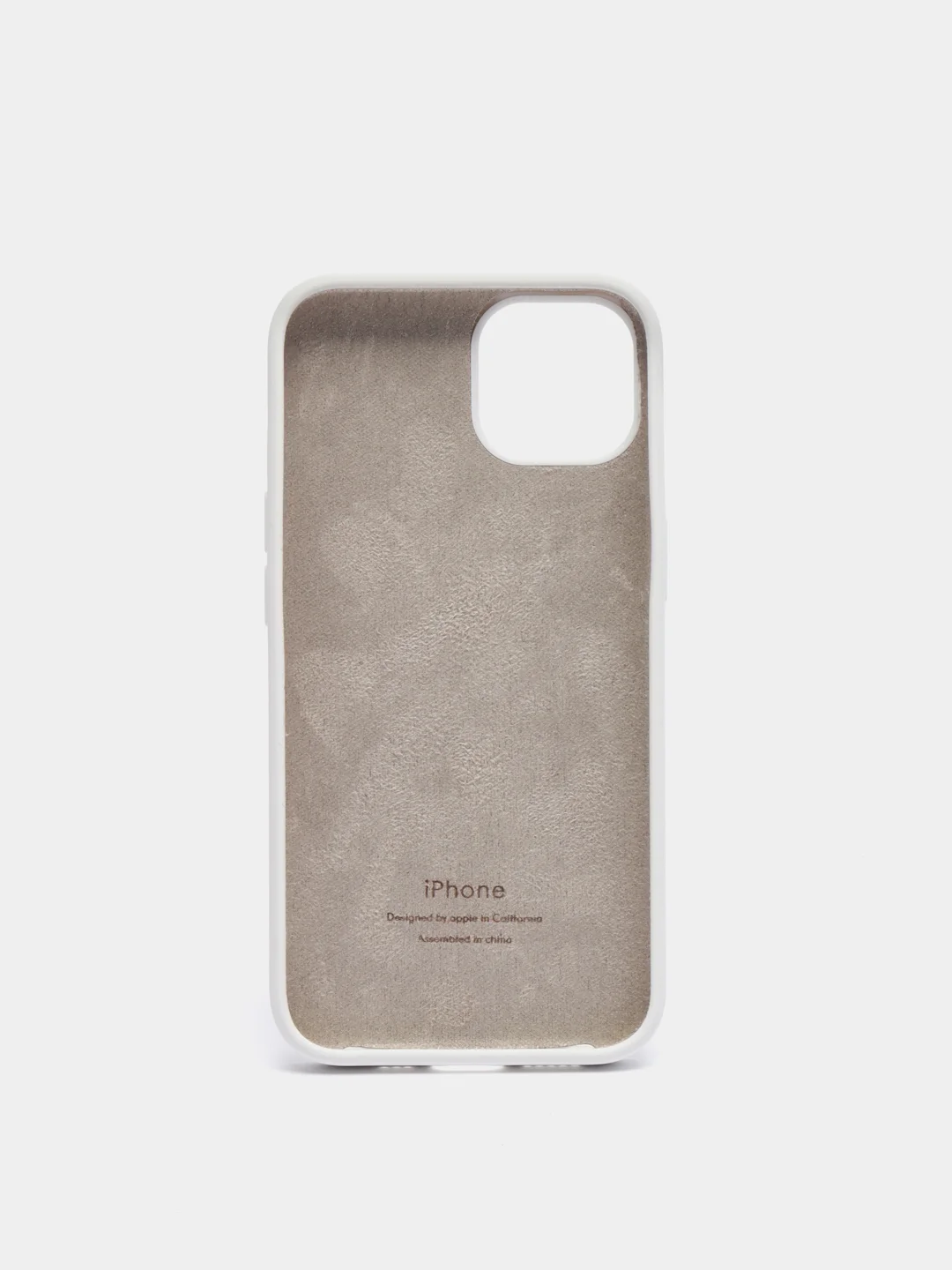 Белый чехол Silicone Case для iPhone 12-13 Pro