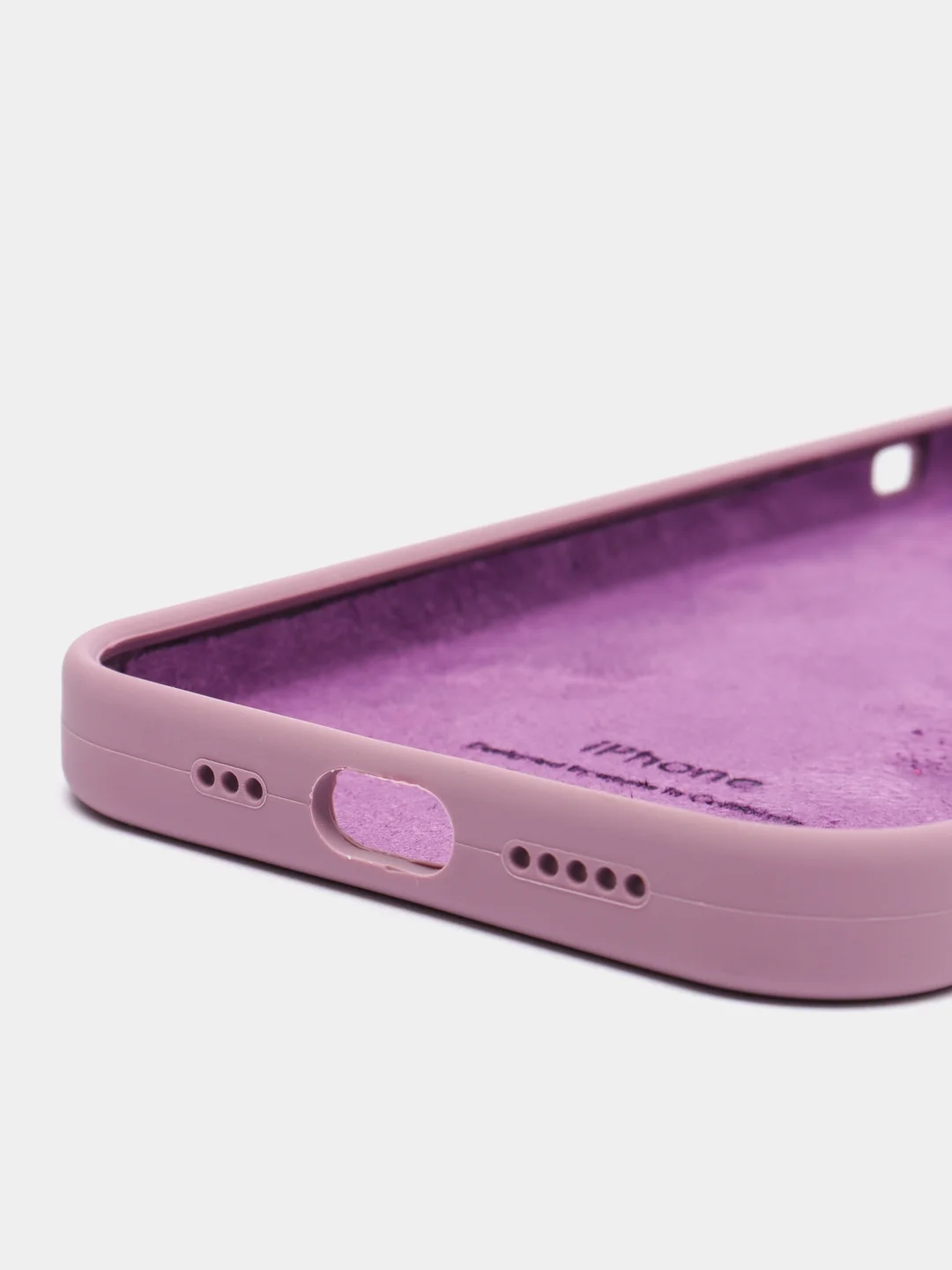 Сиреневый чехол Silicone Case для iPhone 12-13 Pro
