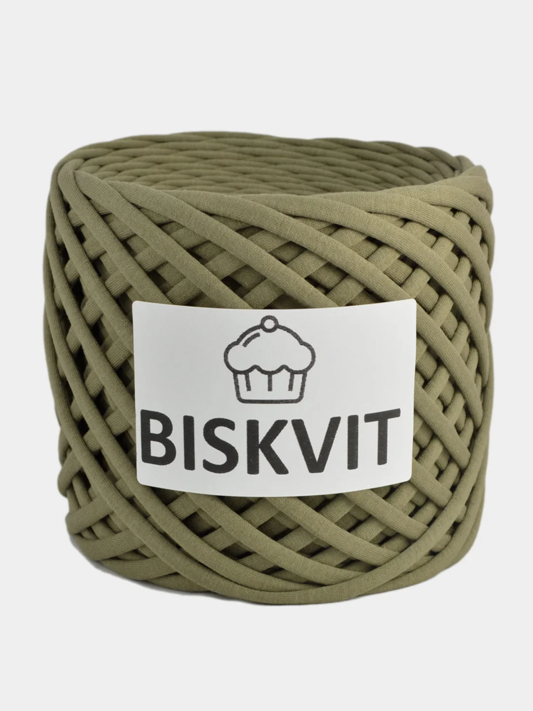 Лесной зеленый пряжа Трикотажная Biskvit 100% Хлопок 330г 100м ( Бисквит Часть 1 )