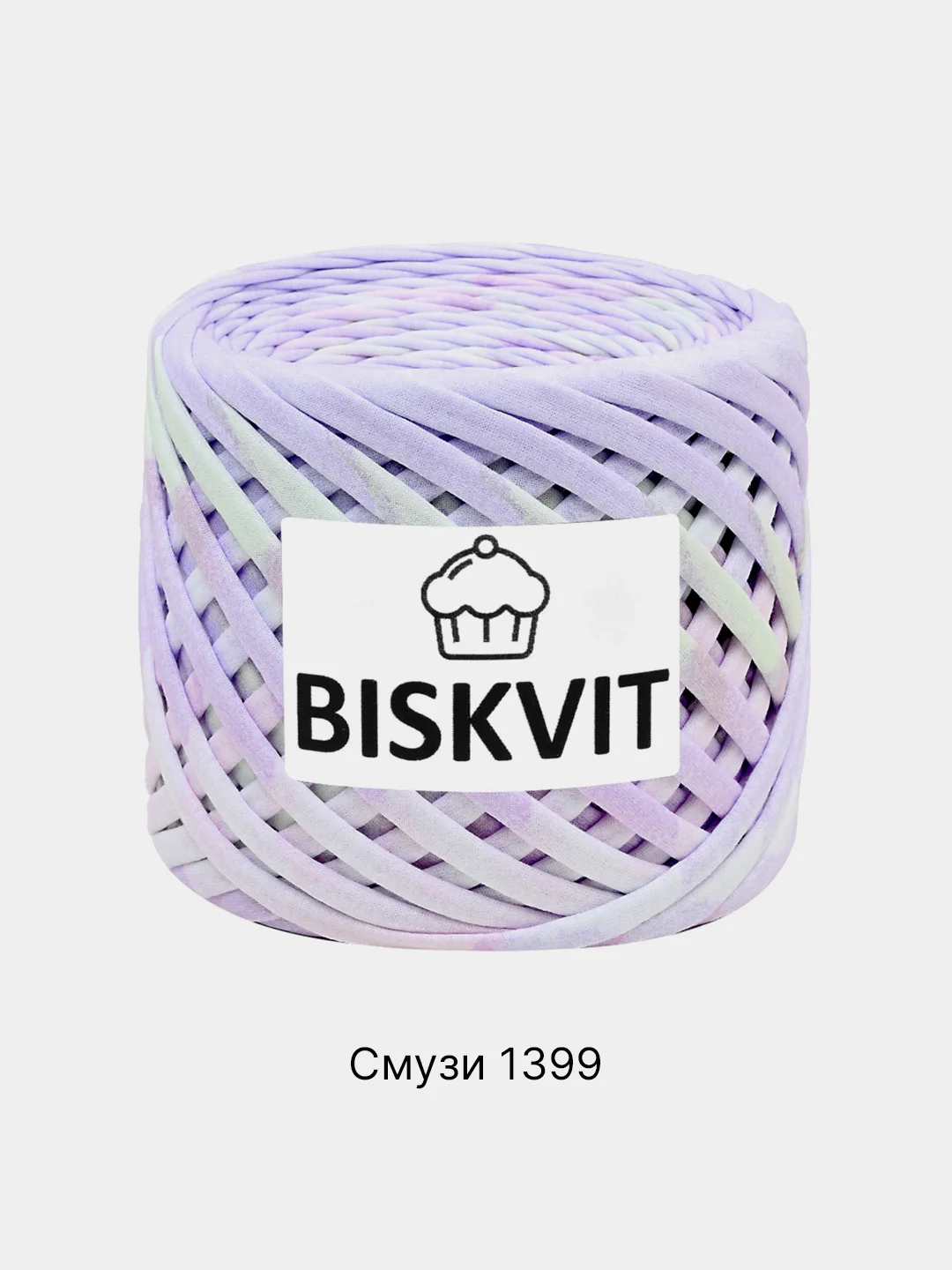 Прозрачный пряжа Трикотажная Biskvit 100% Хлопок 330г 100м ( Бисквит Часть 1 )