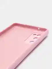 Розовый силиконовый чехол Samsung Galaxy A03 Core, S22, S21, S20FE, с защитой камеры и бортами